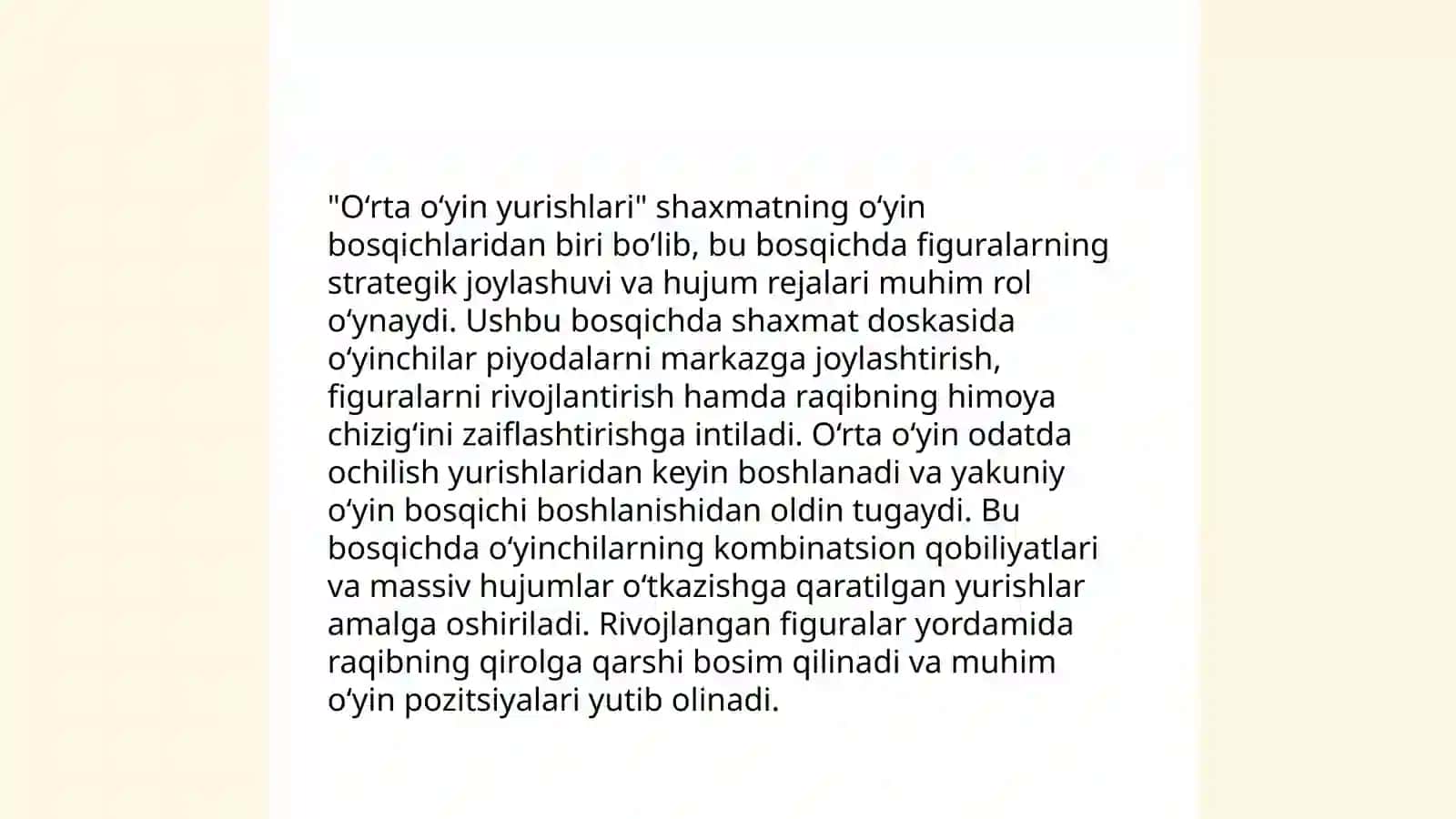 Shaxmat yurishlarning alohida turlari 4