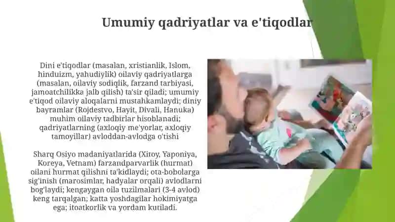 Oila An'analari va Bayramlar 4