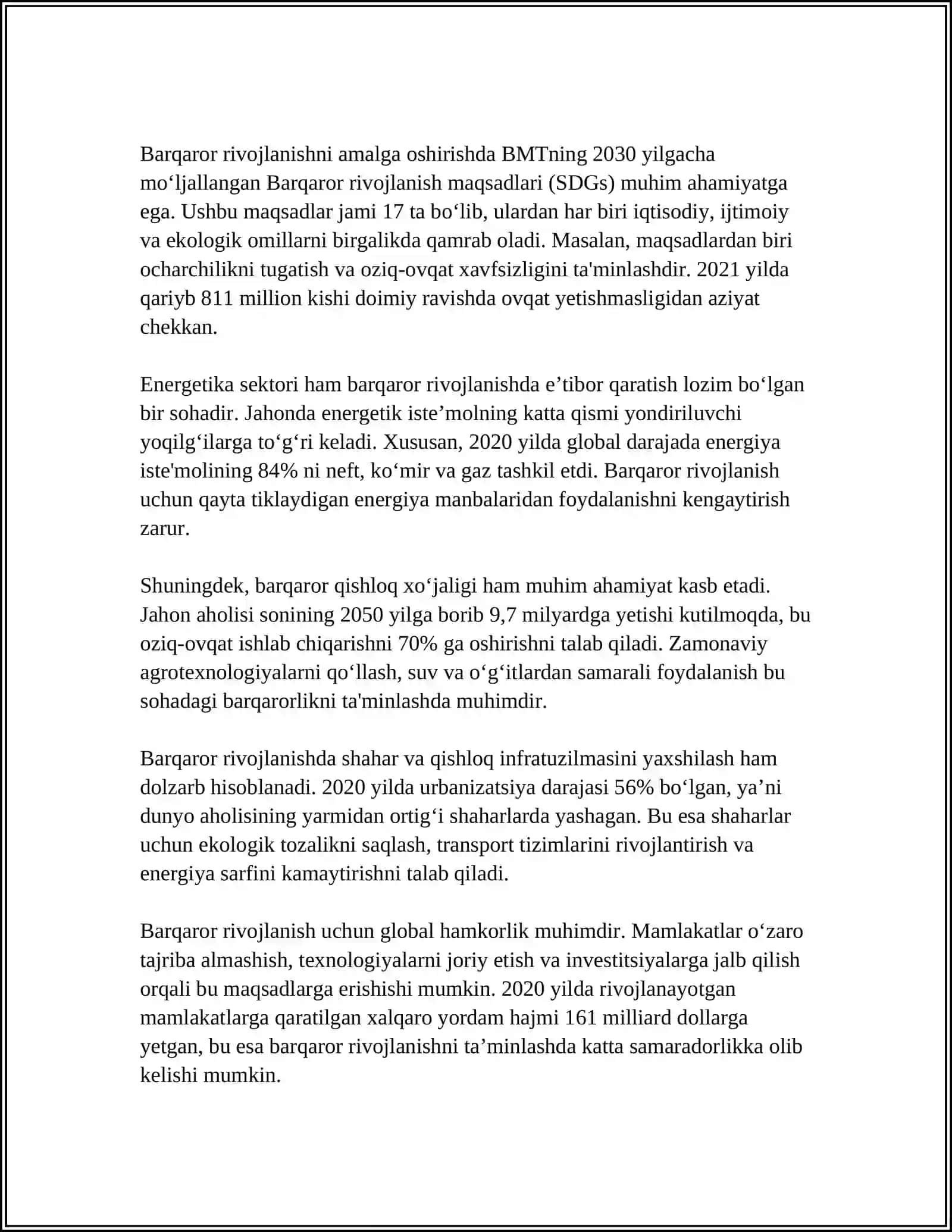 BARQAROR RIVOJLANISH KONSEPSIYASI 4