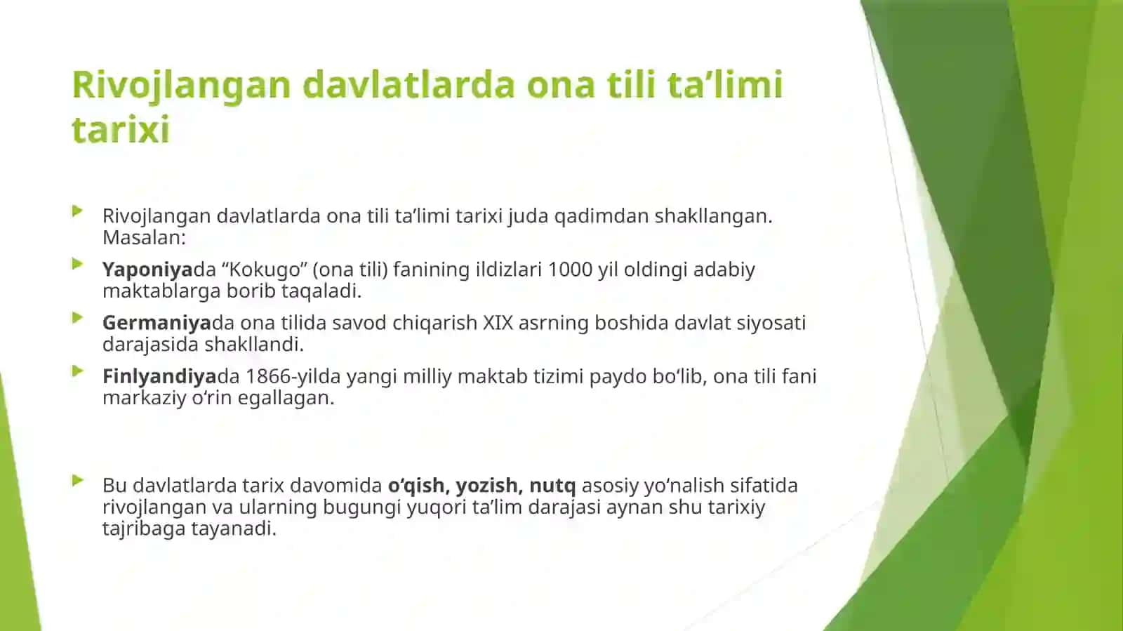 OnaTiliTa'limidaRivojlanganXorijiyDavlatlarTajribasi 4
