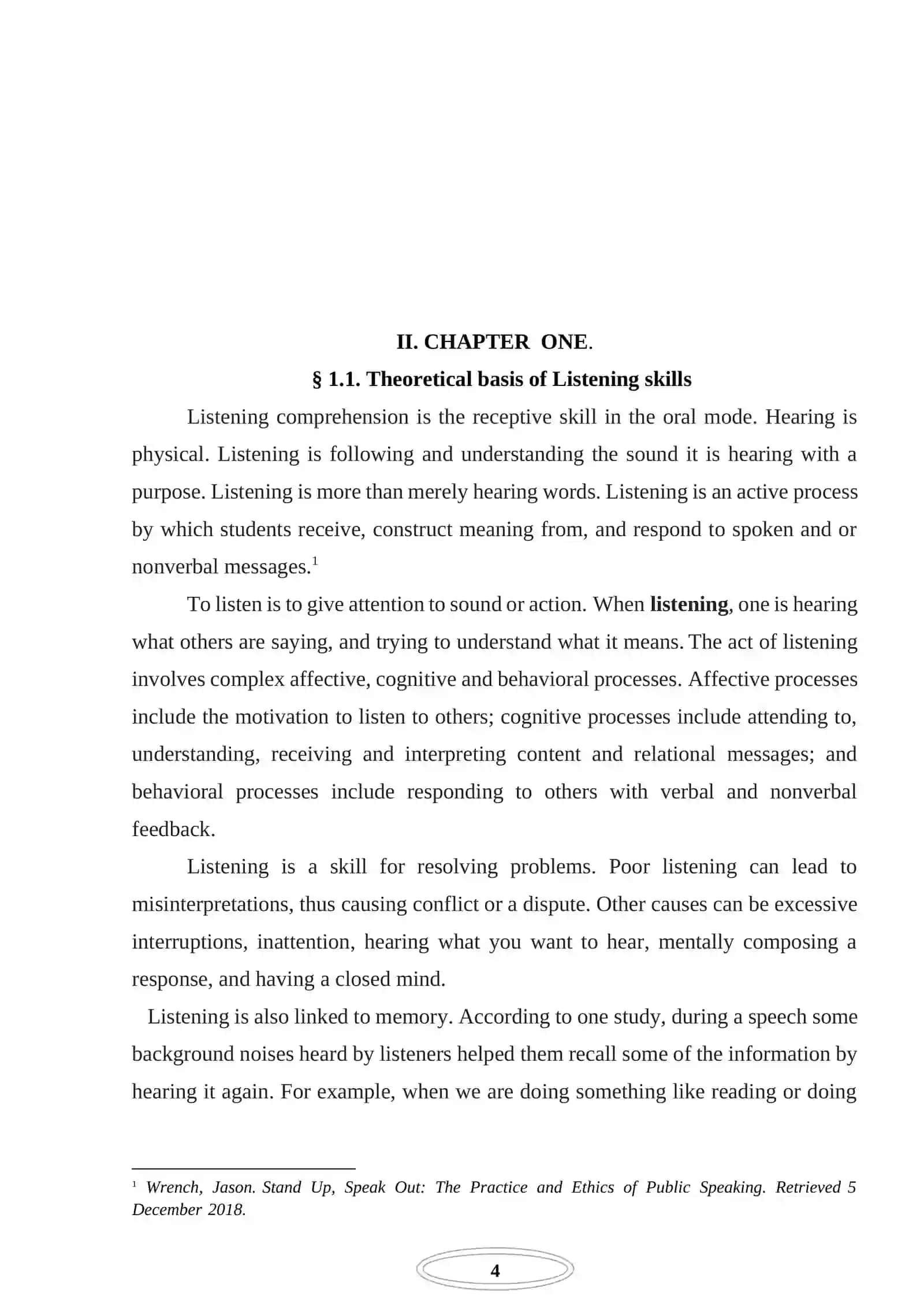 Teaching listening on the topic Cities for the Pre intermediate level pupils 4