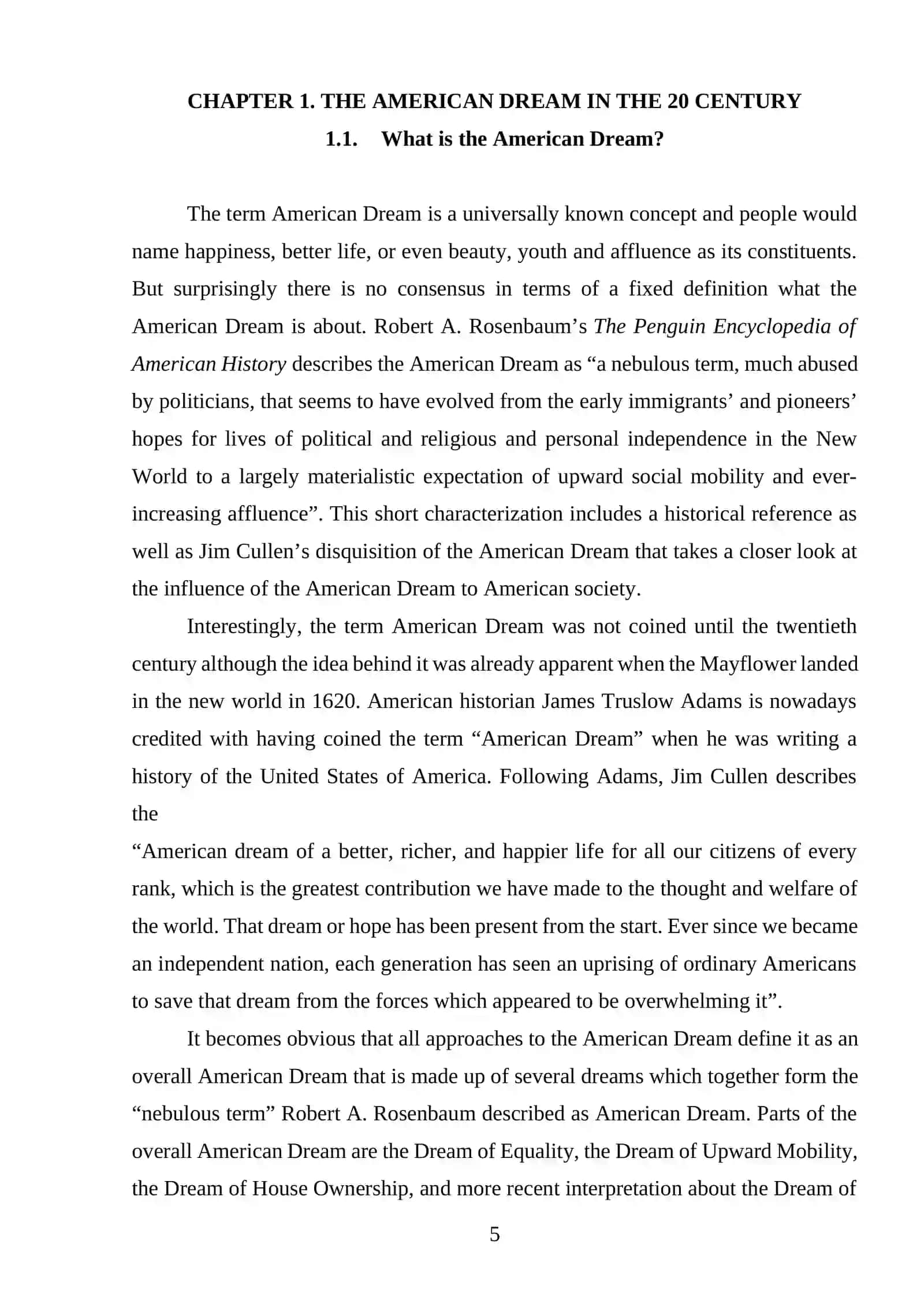 American Dream in the 20th Century 4