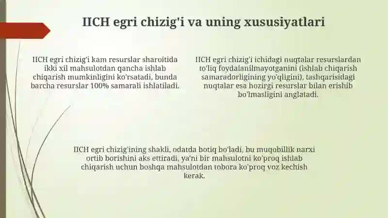 Ishlab chiqarish imkoniyatlari va uning ahamiyati 4