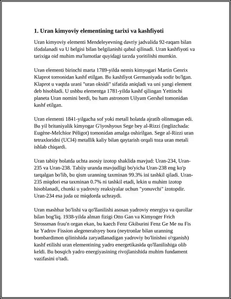 URAN KIMYOSI VA TEXNOLOGIYASI 4