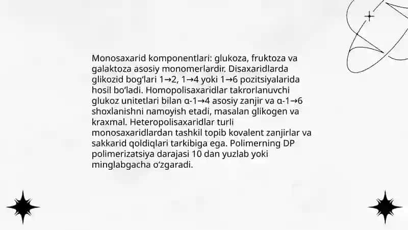 Di-gomo -va getropolisaxaridlar tuzilishi va xossalari 4