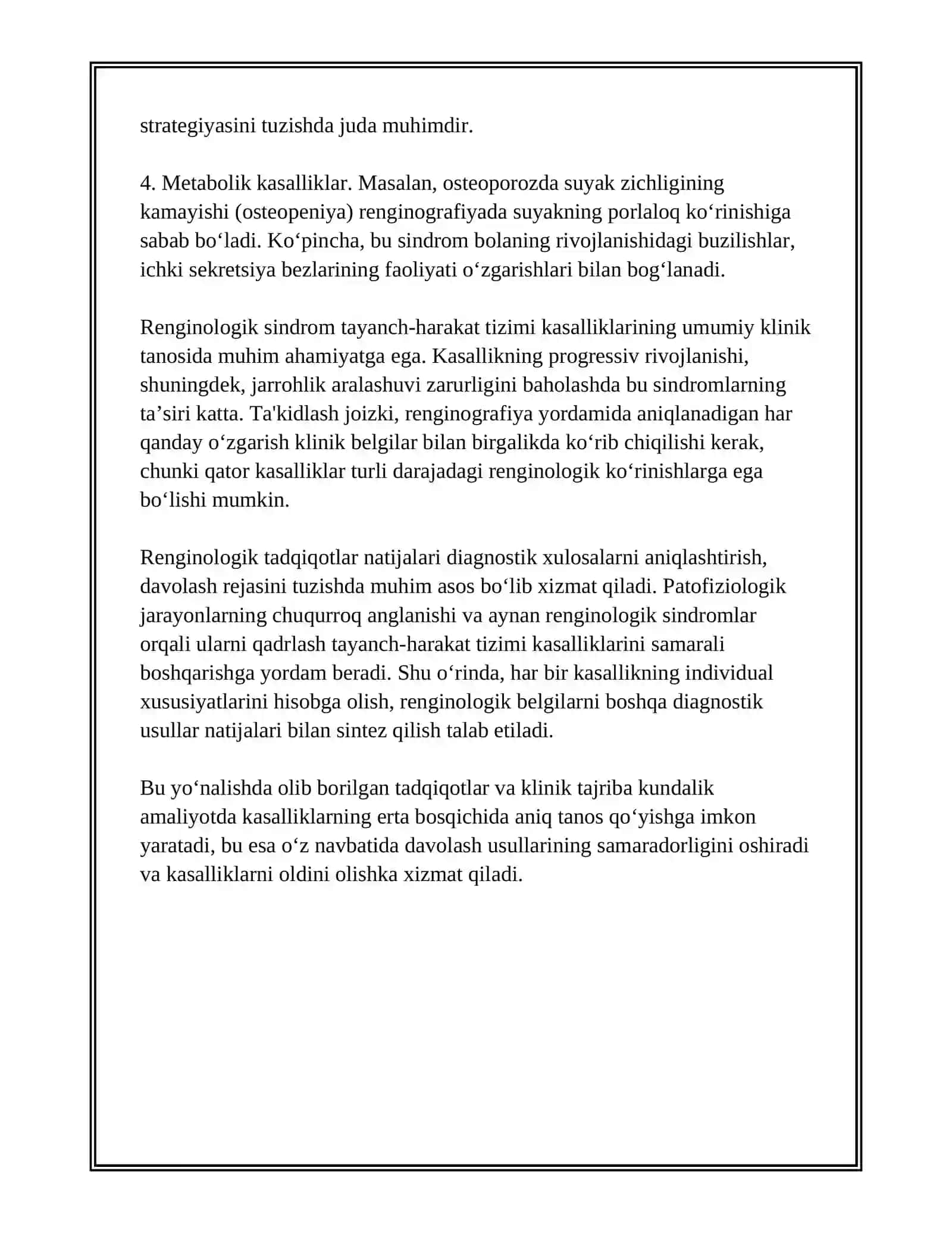 TAYANCH HARAKAT TIZIMI KASALLIKLARI RENGINOLOGIK SINDROMI 4