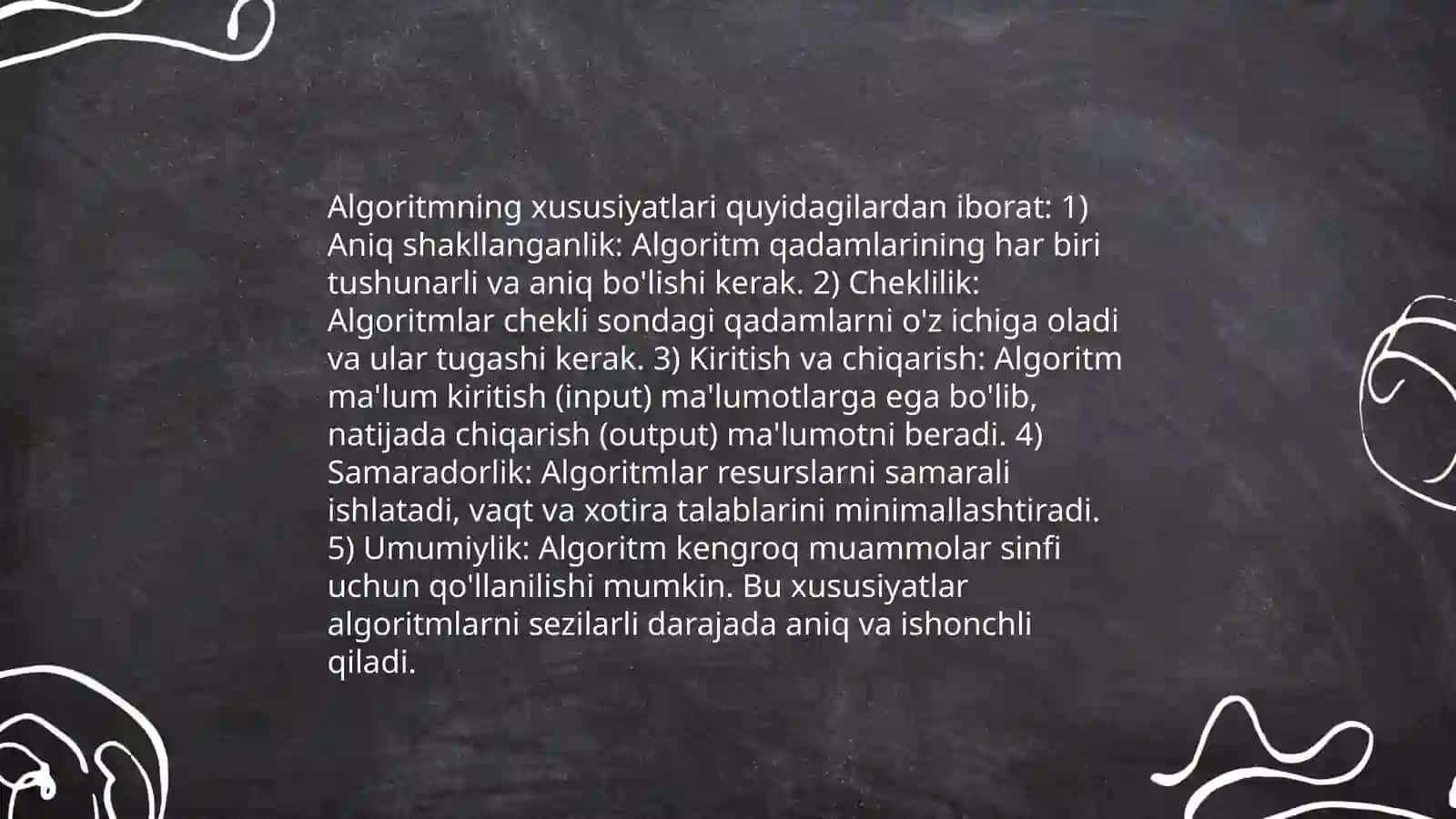 Algoritmlar nima? 4