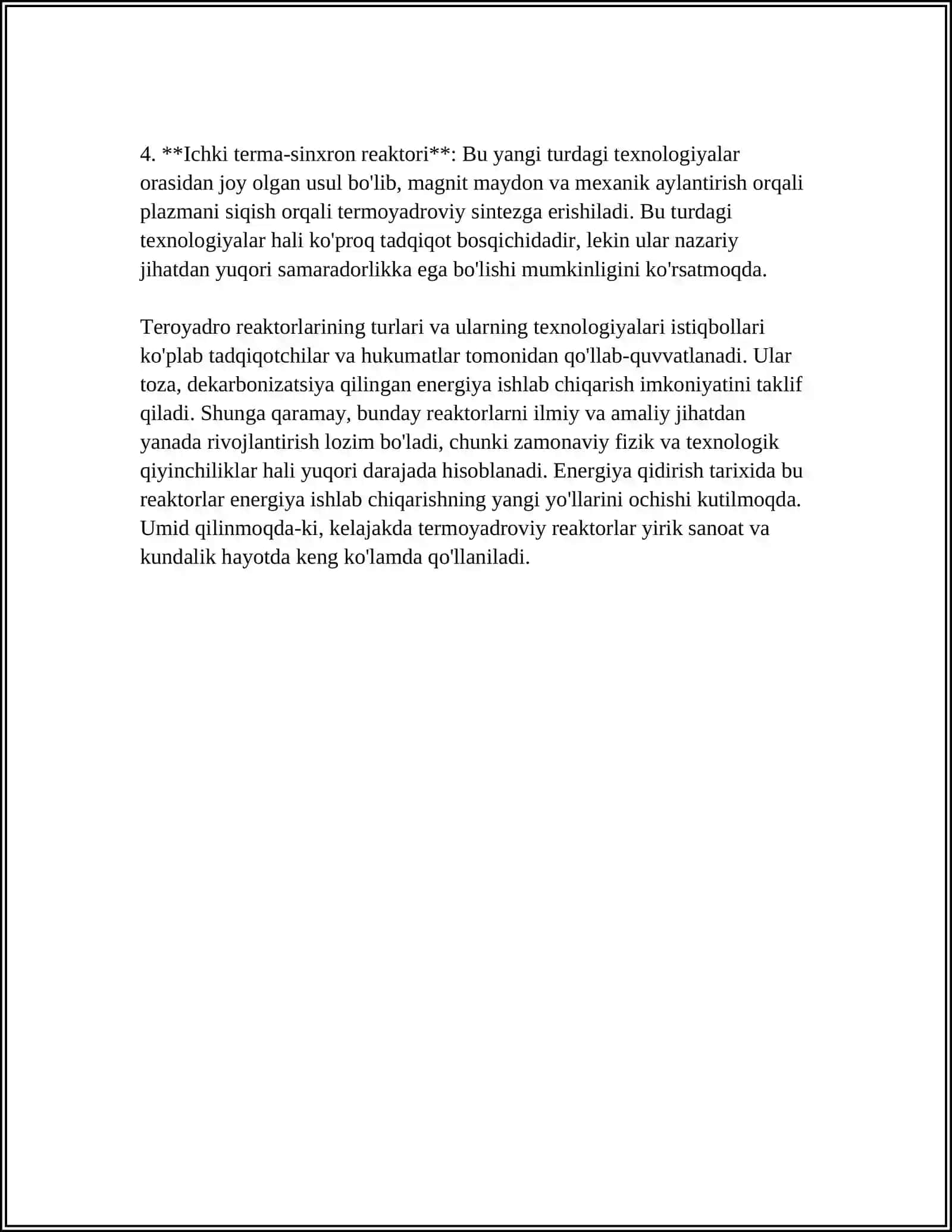 REAKTOR TURLARI VA KONSTRUKSIYASI 4