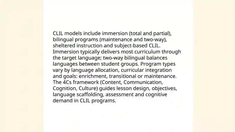 CLIL Principles and Models 4