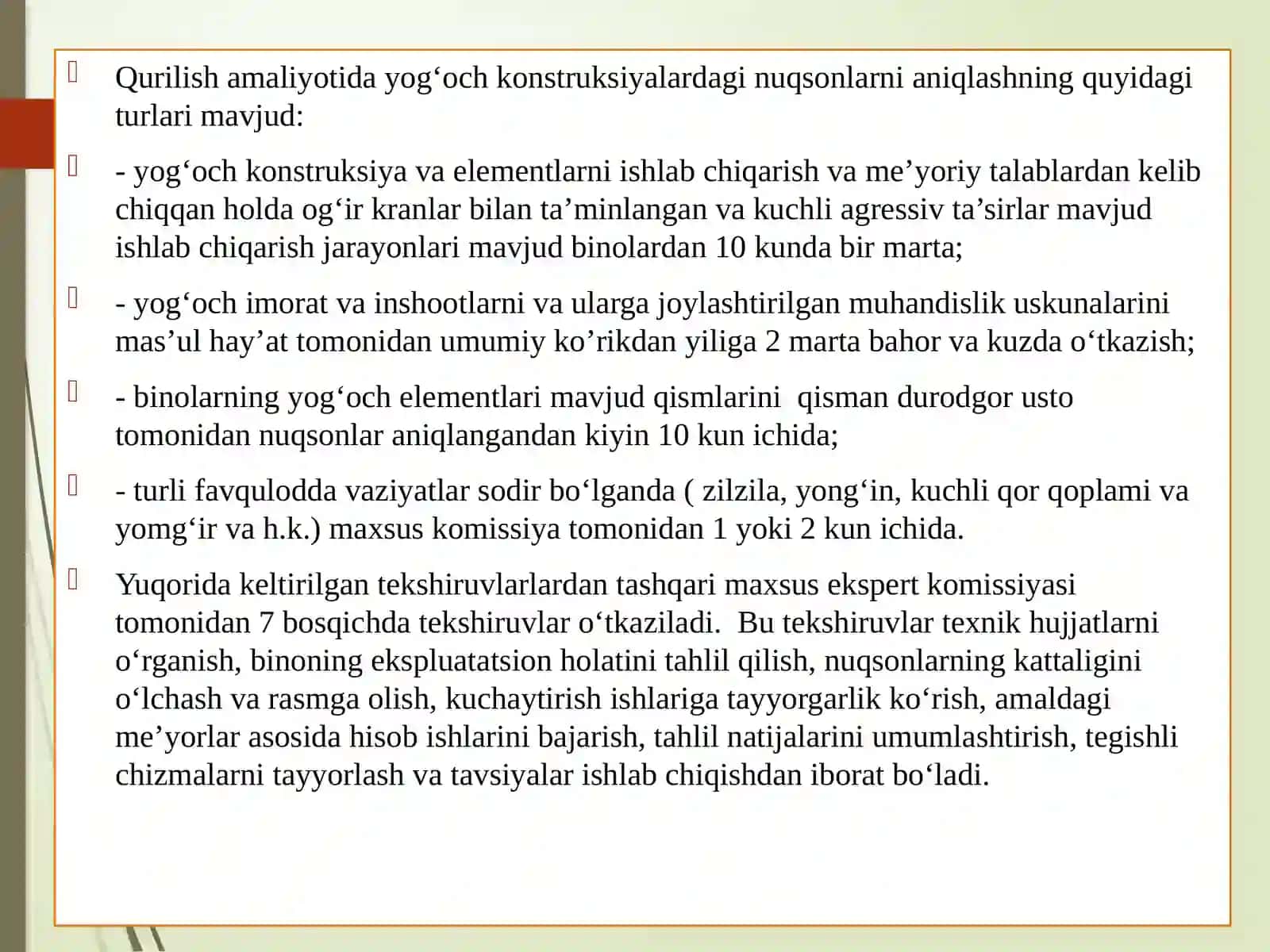Yog‘och materiallarni turli ta’sirlardan himoyalash usullari 4