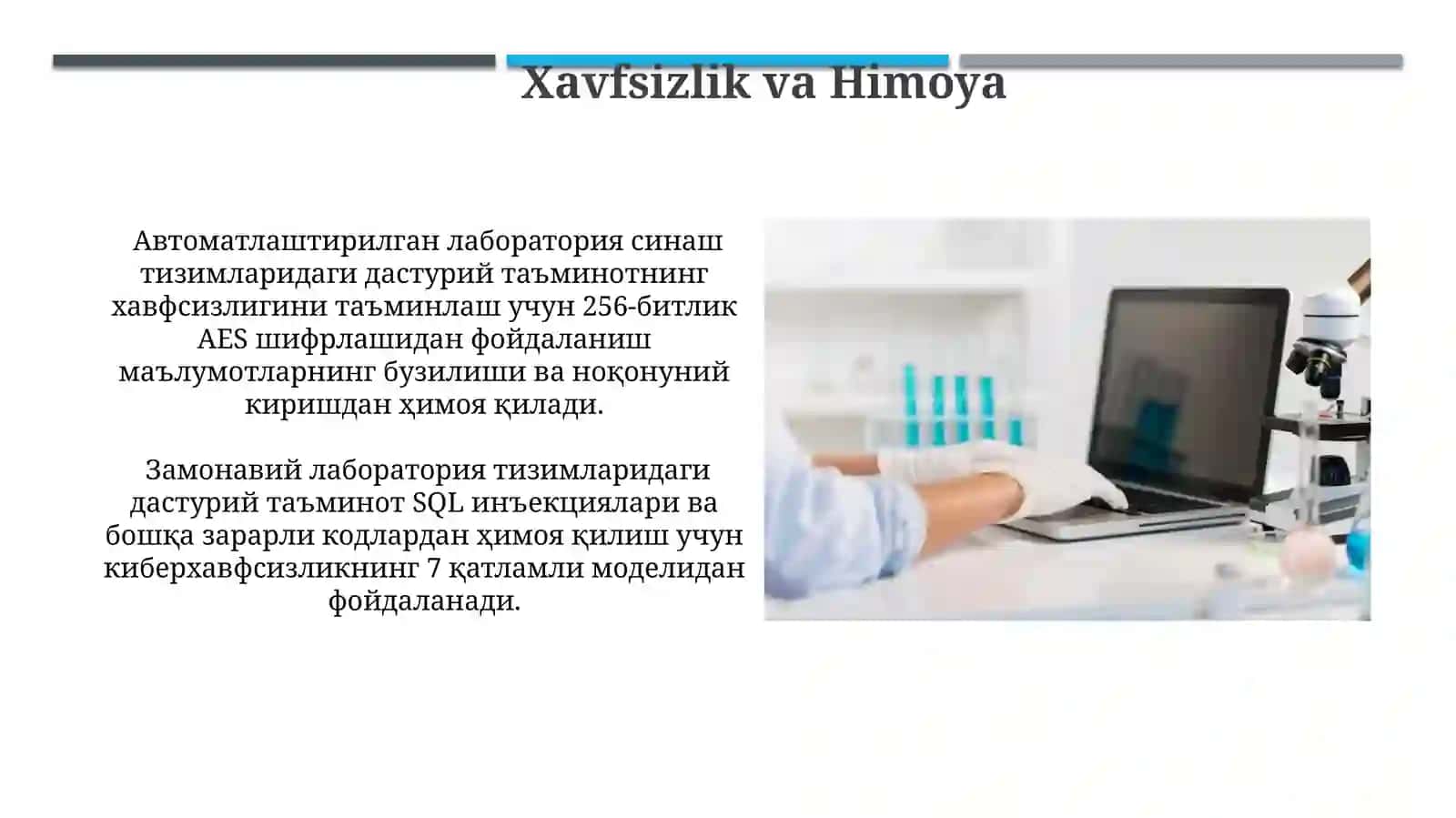 Zamonaviy Avtomatlashtirilgan Laboratoriya Tizimlaridagi Dasturiy Ta'minot 4