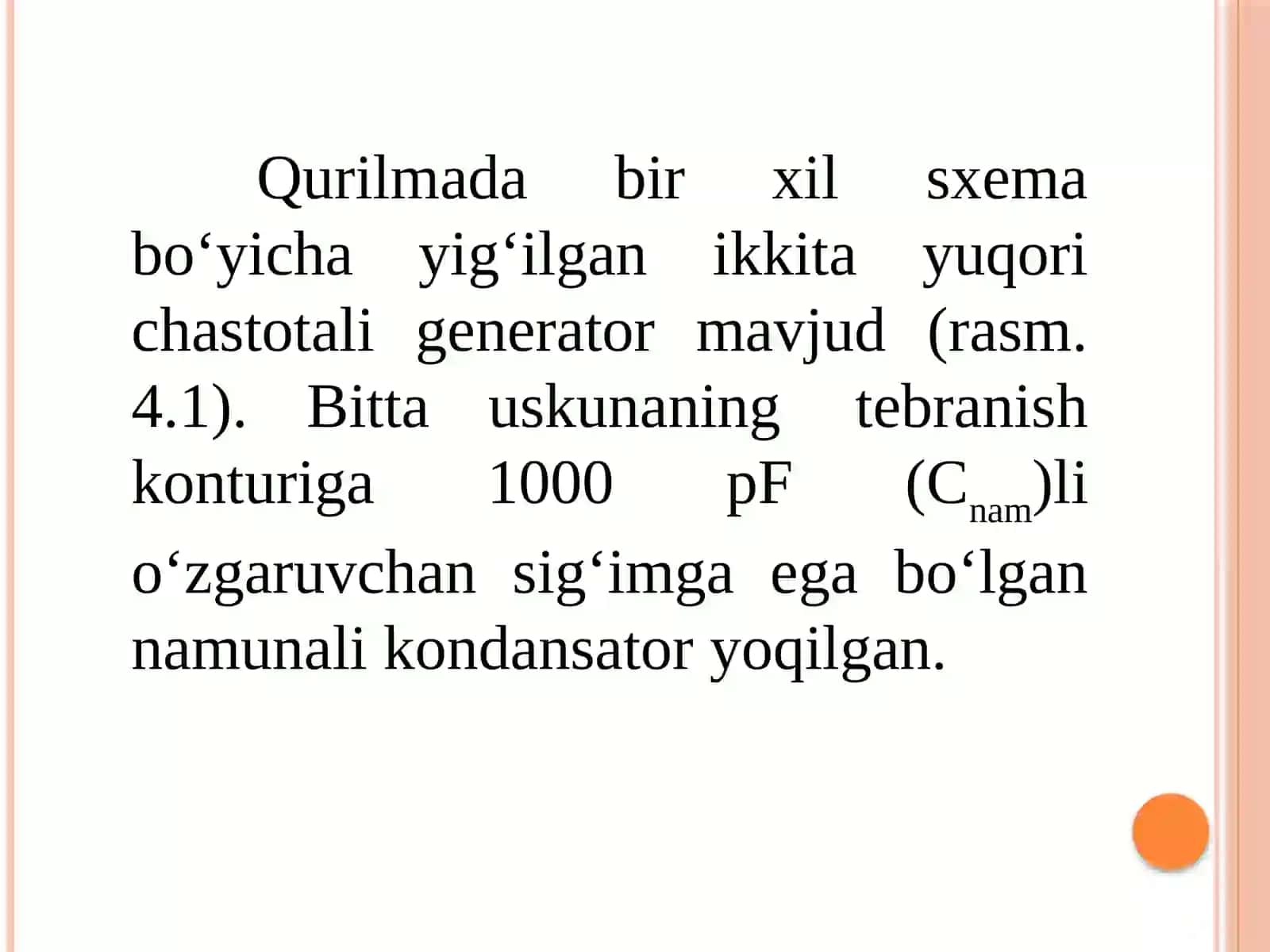 Dielektriklarning elektrofizik xususiyatlarini o‘lchash 4
