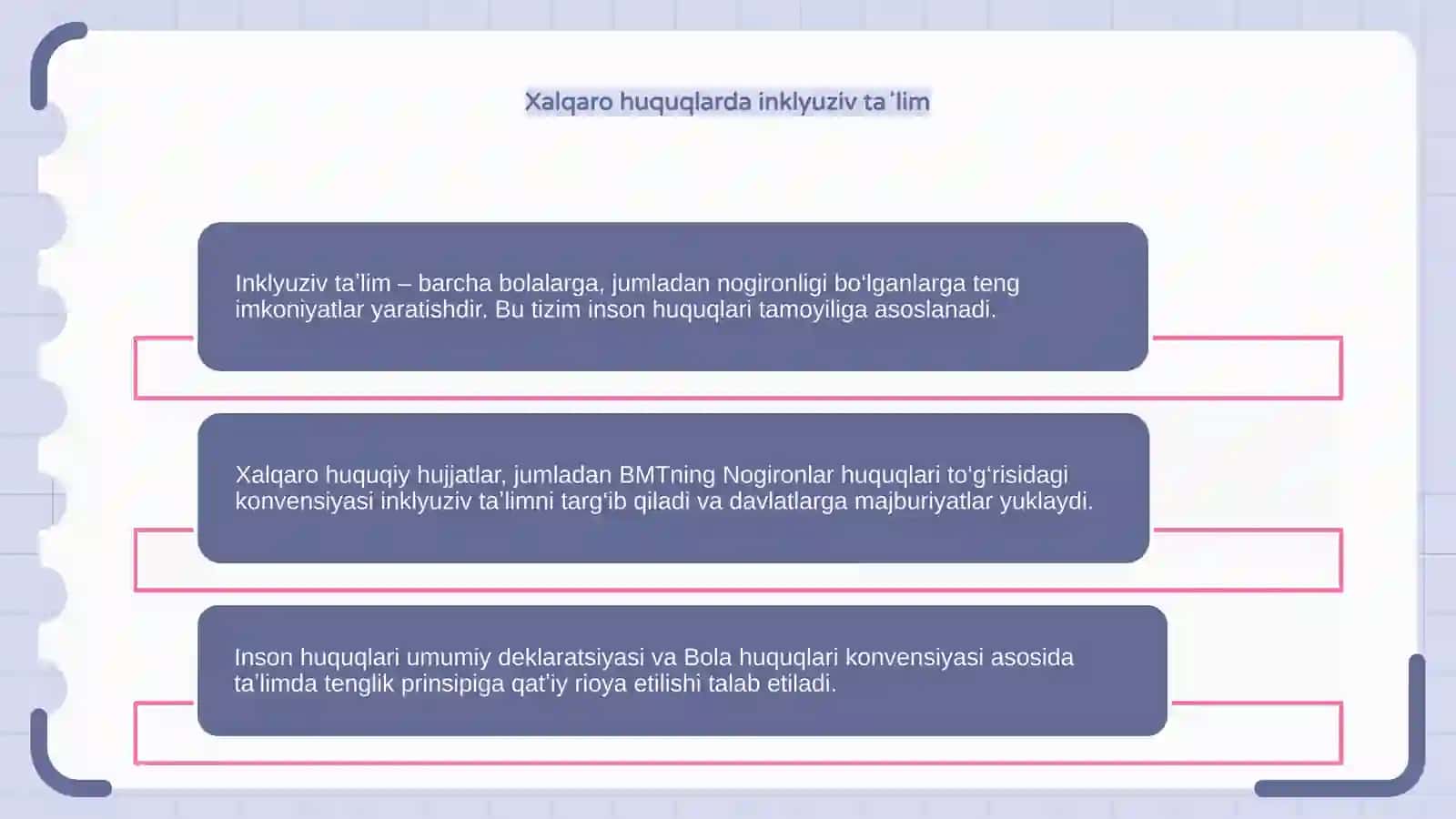Inklyuziv taʼlim va xalqaro huquqlar 4