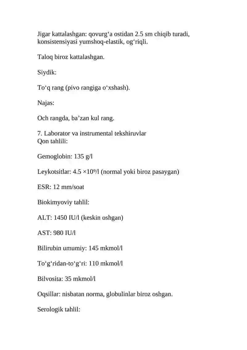 Gepatit A kasallik tarixi 4