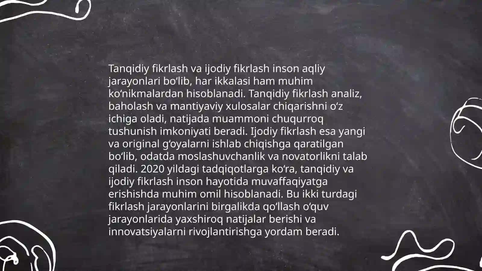 Tadqiqotda tanqidiy fikrlsh mahoratini oshirish 4