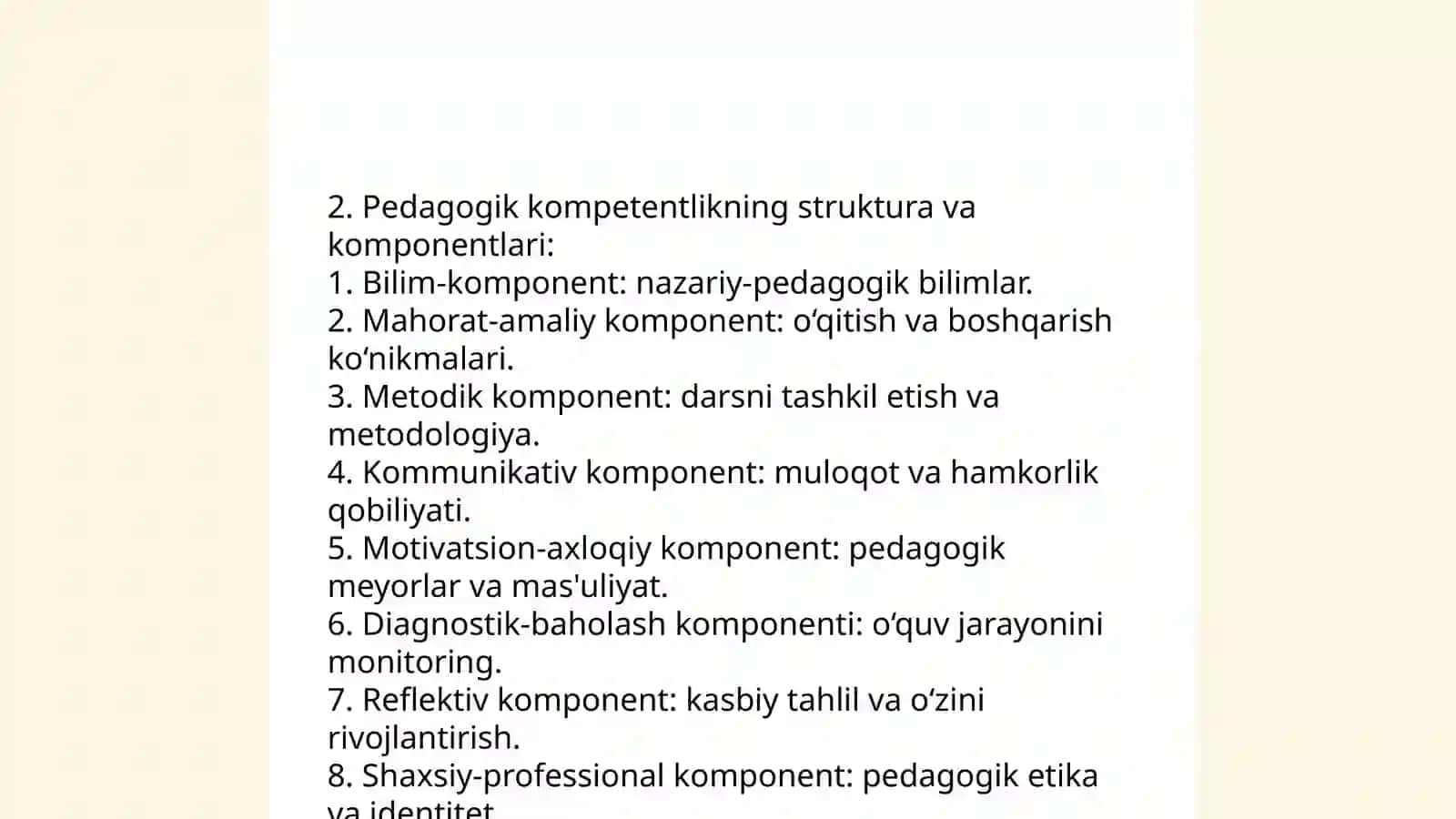 Pedagogik kompetentlikning nazariy-metodologik asoslari 4