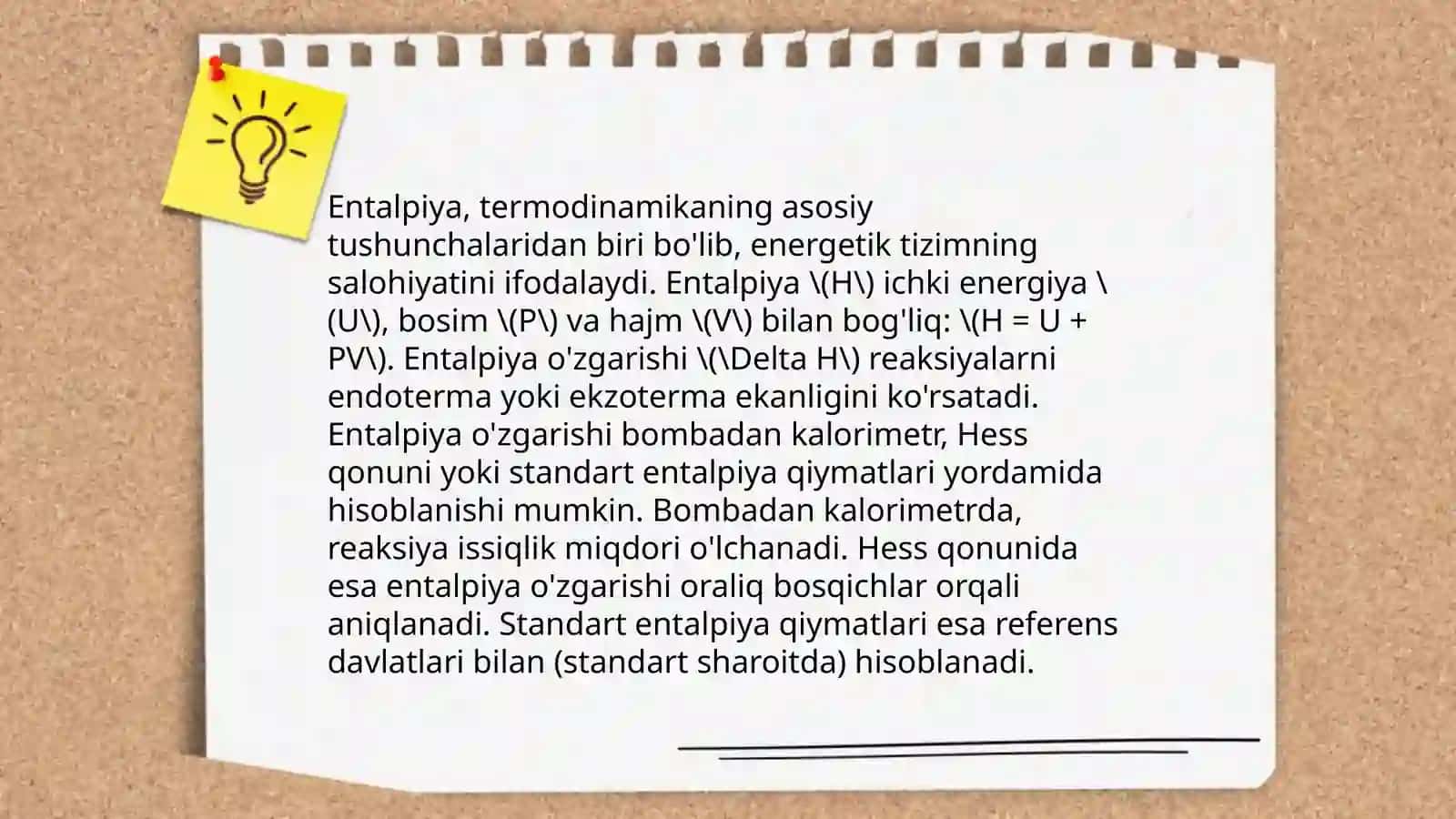 Termodinamik funksiyalar va muvozanat konstantalarini xisoblash usullari 4