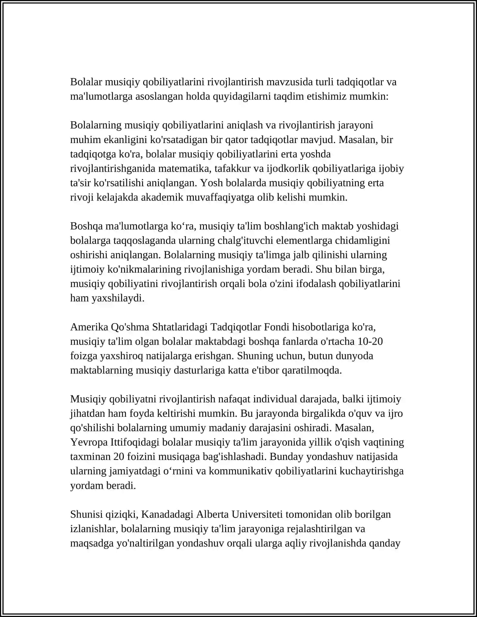 MAKTABGACHA TAʼLIM MUASSASASIDA MUSIQAVIY TARBIYANING MAQSAD VA VAZIFALARI 4