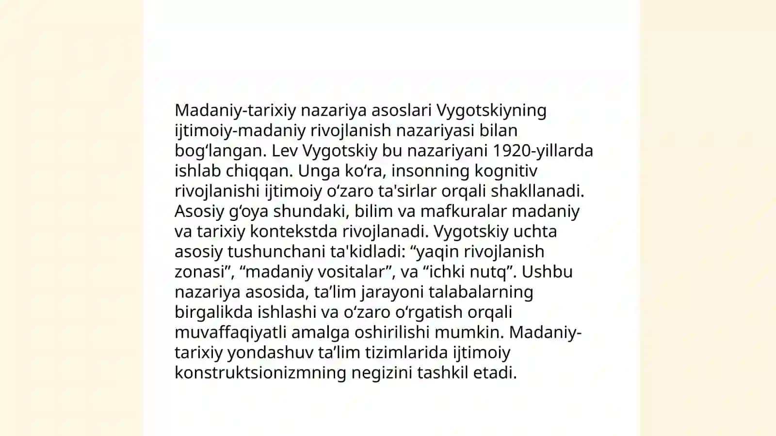 Lev Vygotskiyning hayoti va faoliyati 4