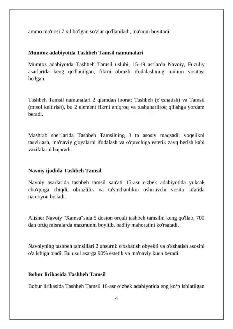 Tashbeh Tamsil 4