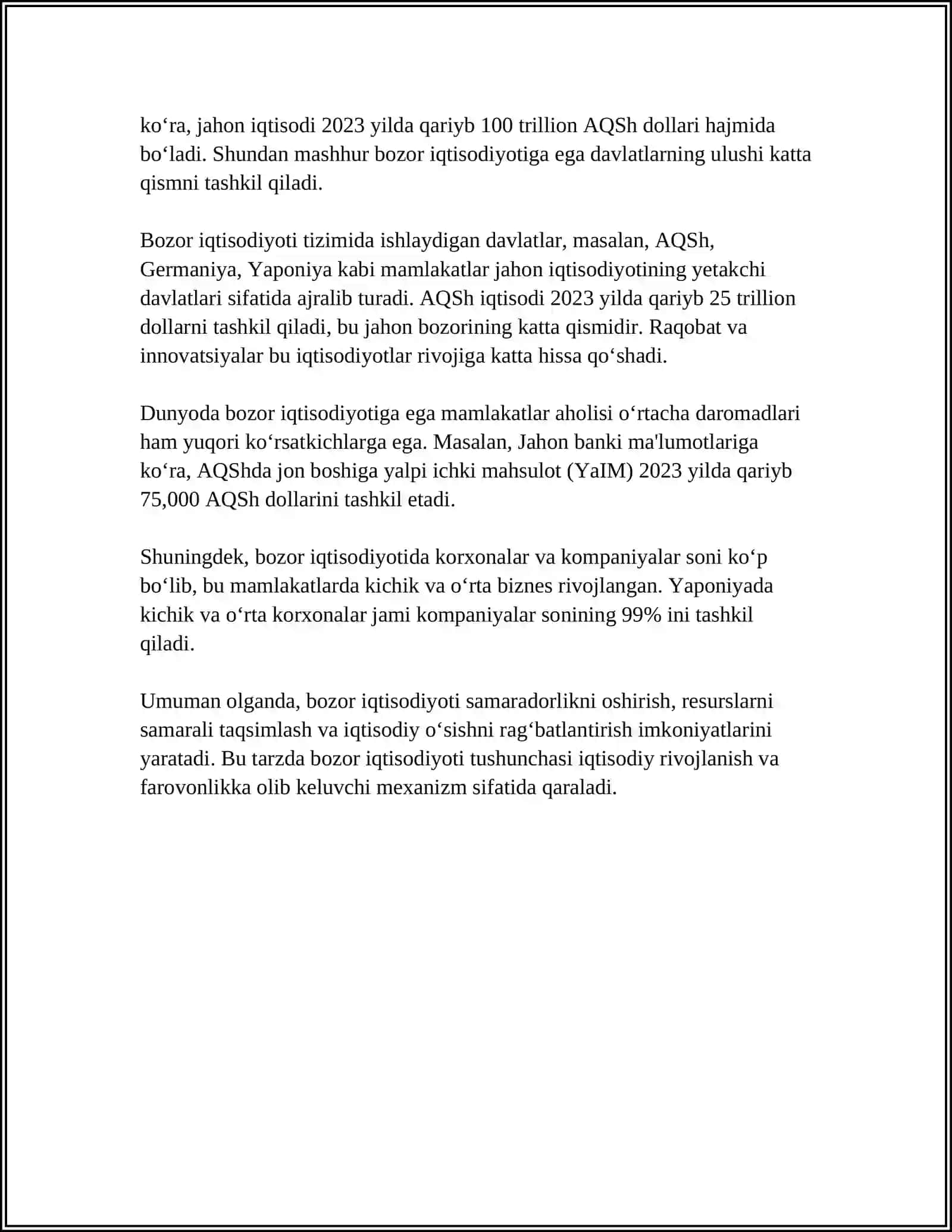 BOZOR IQTISODI MODELLARI 4