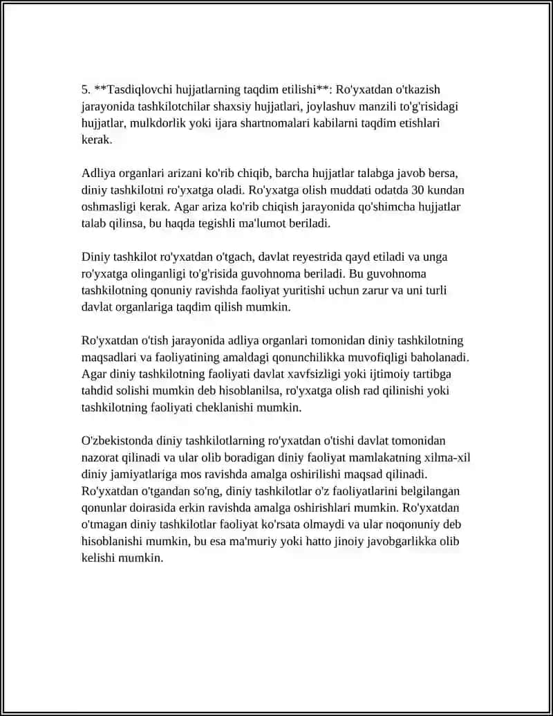 O'ZBEKISTONDA FAOLIYAT YURITUVCHI DINIY TASHKILOTLAR 4