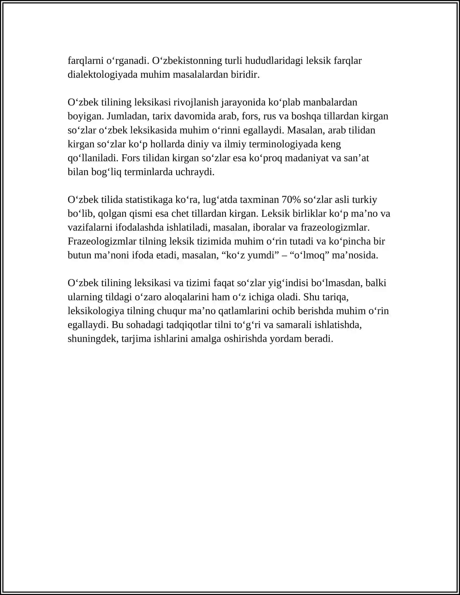 OʻZBEK TILINING LEKSIKASI 4
