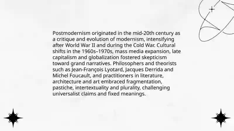 Modernism and Postmodernism 4