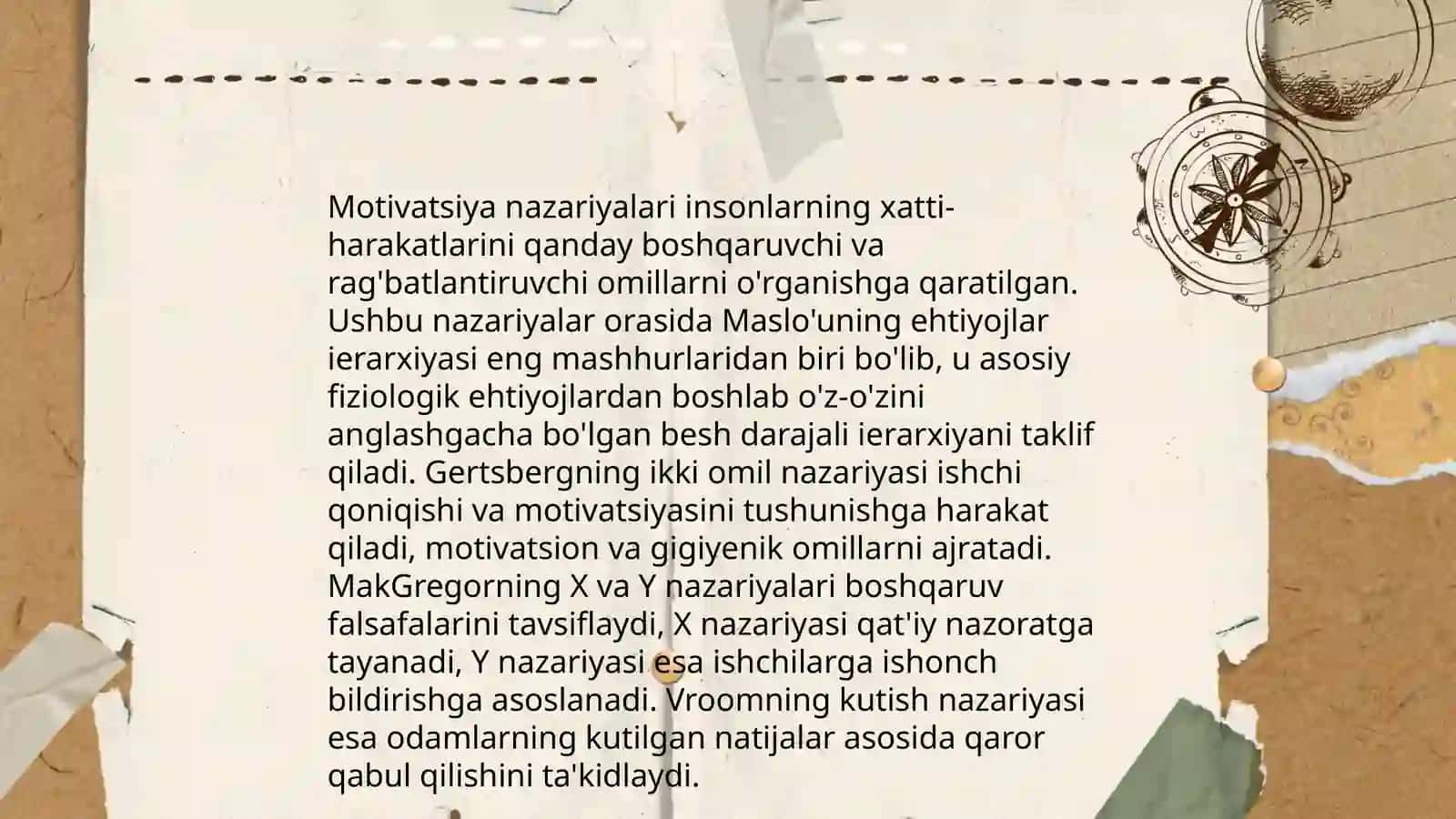 Motiv va motivatsiya 4