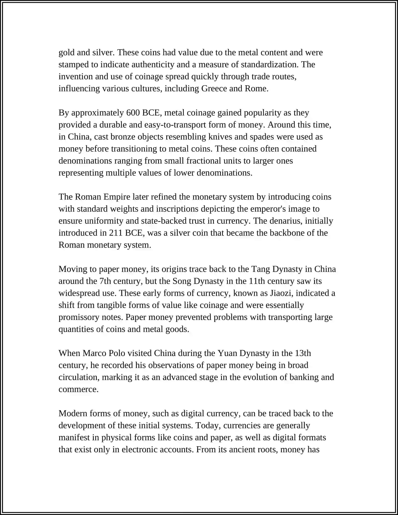 THE EVOLUTION OF THE FINANCIAL SYSTEM 4