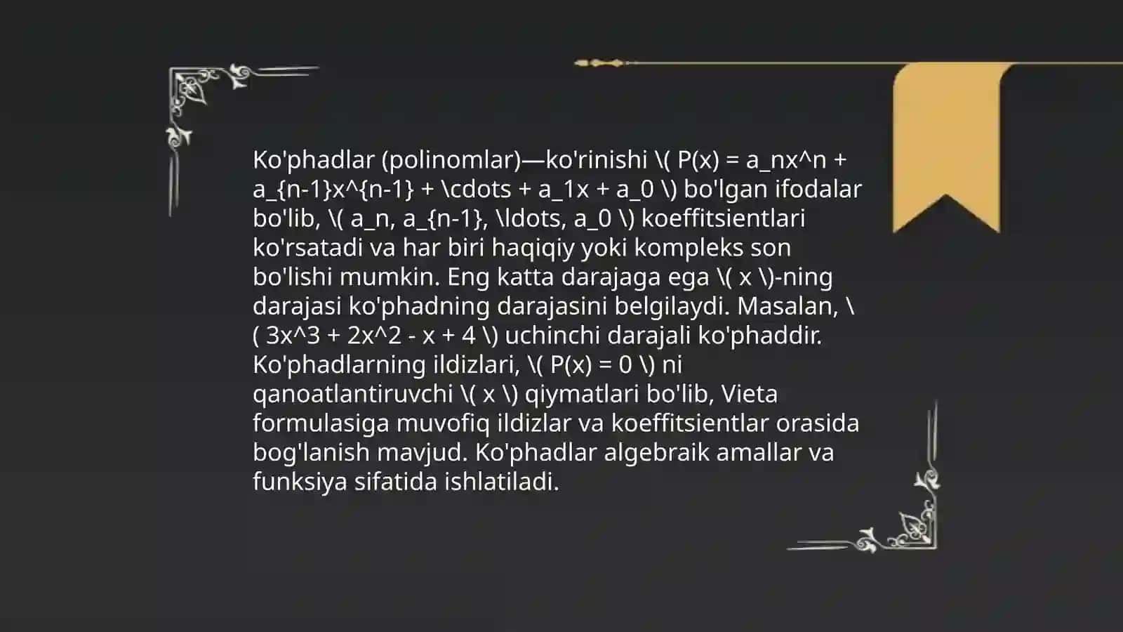 Matriksa tushunchasi 4