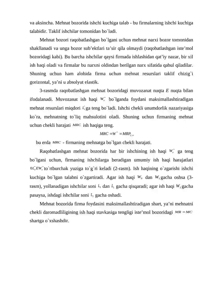 Mehnat munosabatlari va mehnat resurslaridan foydalanish ko`rsatkichlari 4