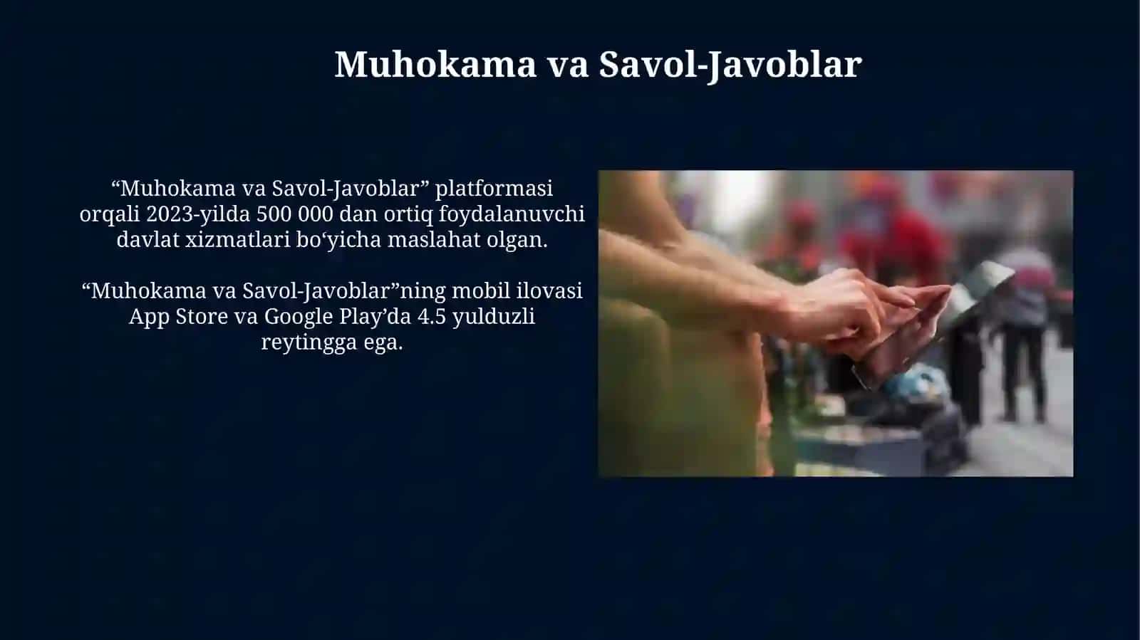 Interaktiv mobil davlat xizmatlarini organish vaamaldaqollash 4