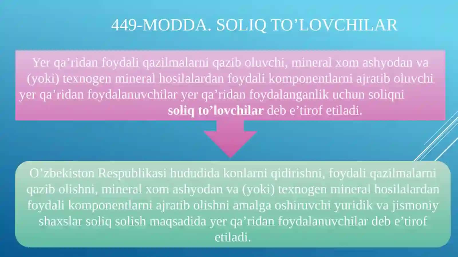 Yer qa’ridan foydalanuvchilar uchun soliqlar va maxsus to‘lovlar 4