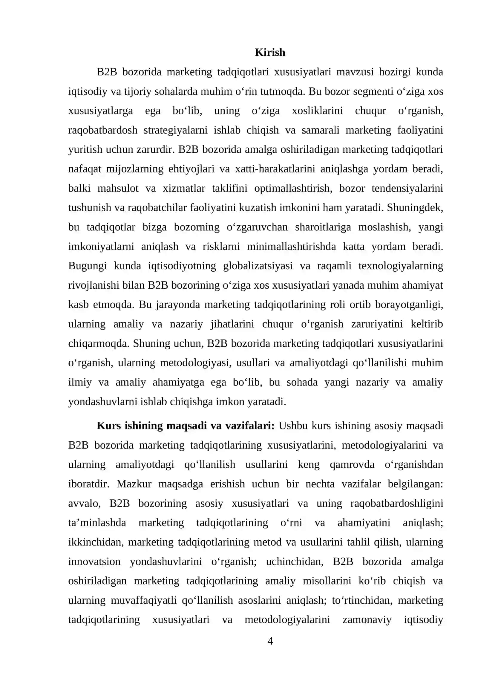 B2B bozorida marketing tadqiqotlari xususiyatlari 4