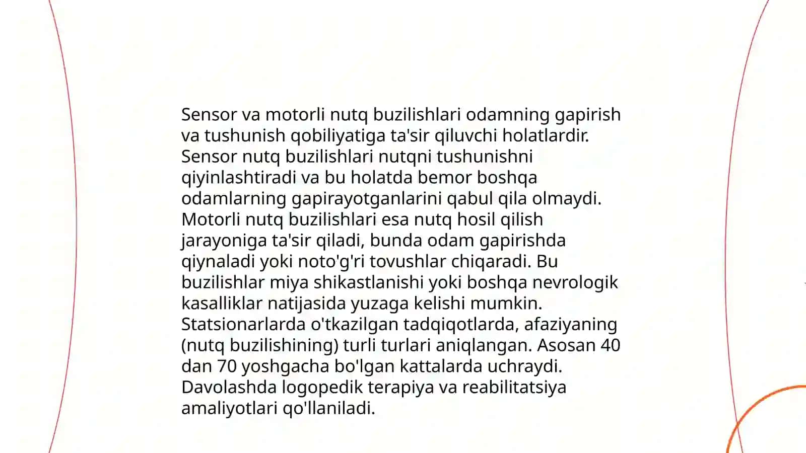 Sistemali nutq buzilishlari bòlgan bolalarning psixologik xususiyatlari ( bilish jarayonlari, xissiy- irodaviy sohasi, shaxslararo munosabati, faolayati) ularni tekshirish va korreksiyalash 4