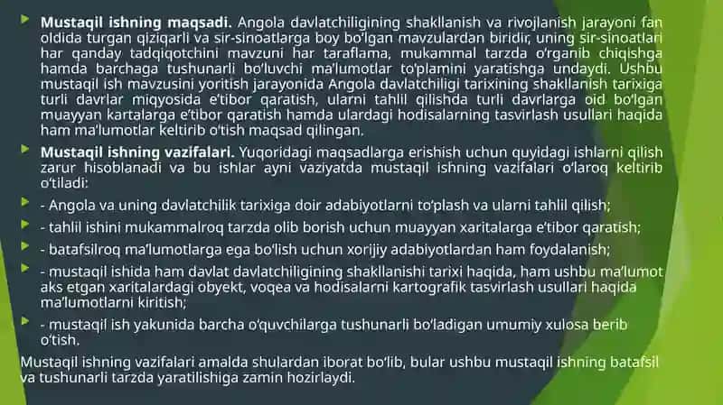 Angola davlatchiligi shakllanishi va rivojlanishining kartografik tahlili(tarixiy mavzuli va siyosiy kartalar misolida) 4