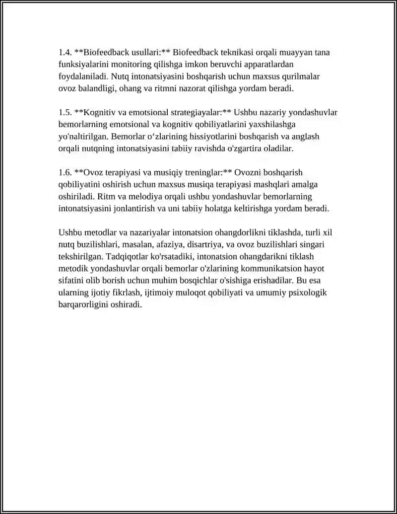 Intonatsion ohangdorlikni tiklash metodlari va nazariy asoslari 4