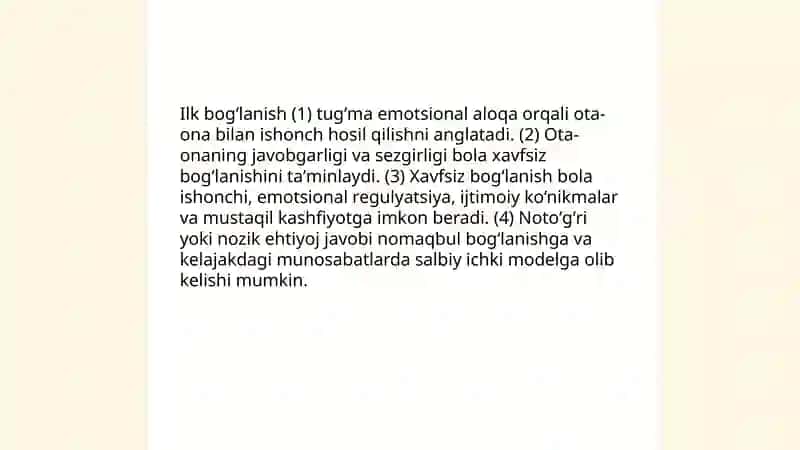 Chaqaloqlik davrining psixologik xususiyatlari 4