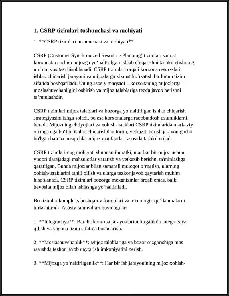 CSRP TIZIMLARI TUSHUNCHASI VA MOHIYATI 4