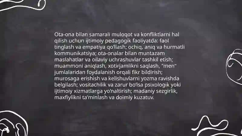 Oila bilan olib boriladigan ijtimoiy pedagogik faoliyat 4