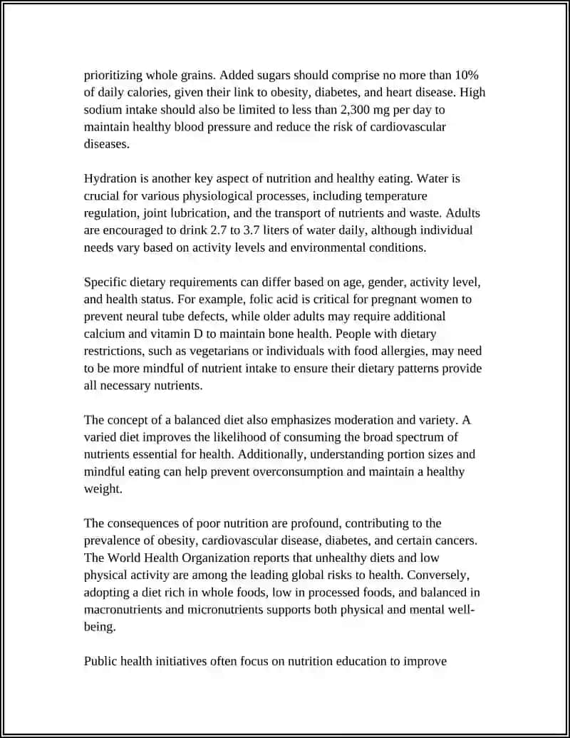 Nutrition and Healthy Eating 4