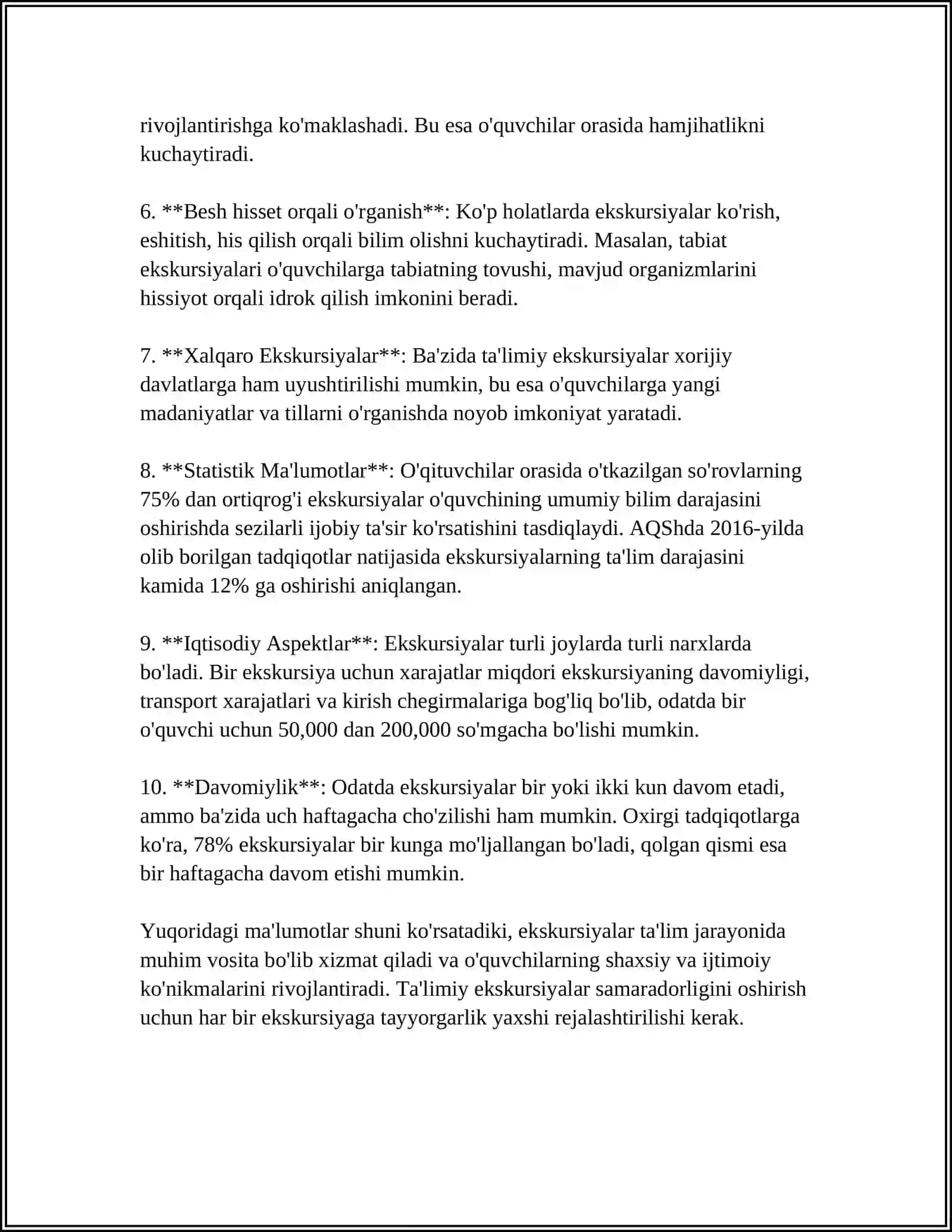 ALOHIDA YORDAMGA MUHTOJ BOLALAR MAKTAB TA'LIMIDA EKSKURSIYALARNING AHAMIYATI 4