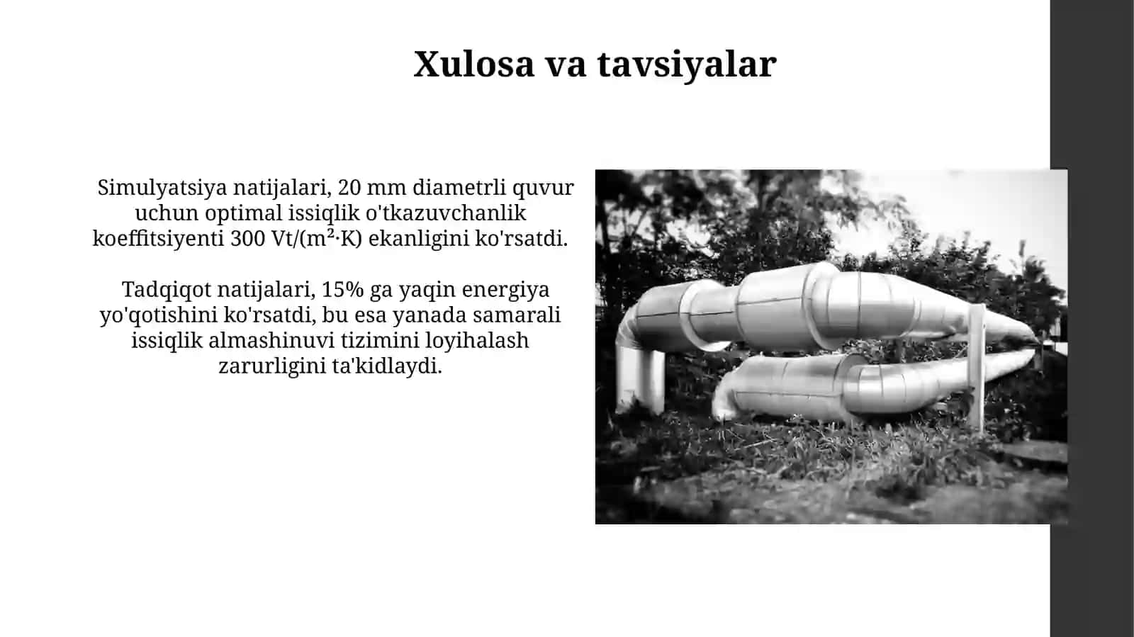 Neft shlamini bug’lantiruvchi qurilmada issiqlik almashinuvini tadqiqi qilish 4