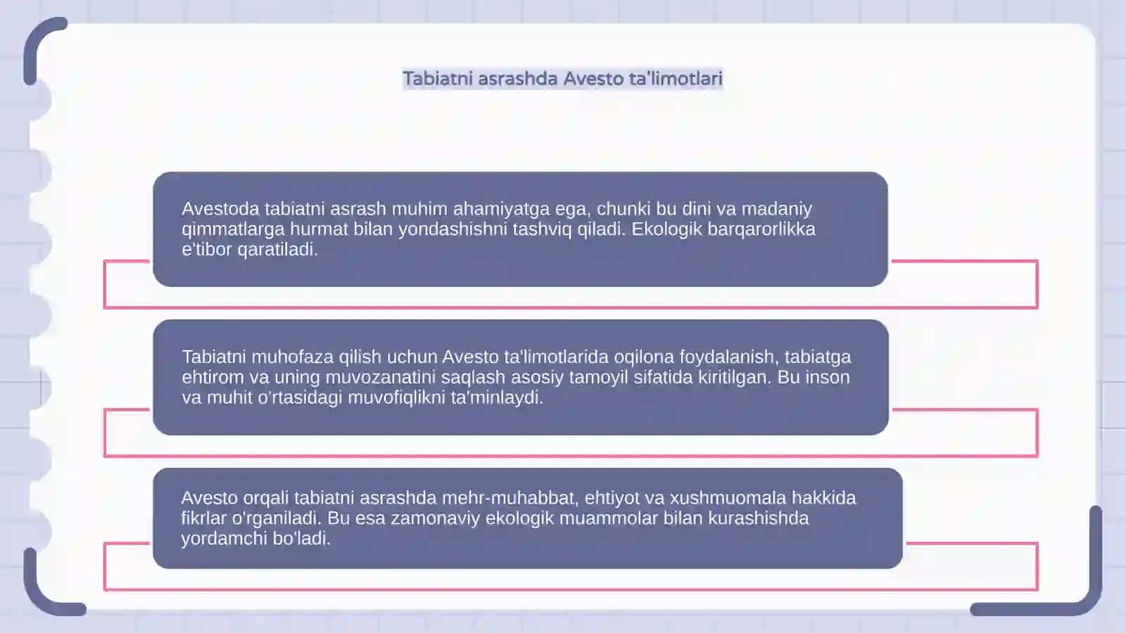 "Avesto"da tabiatni asrash haqida fikr va mulohazalar 4