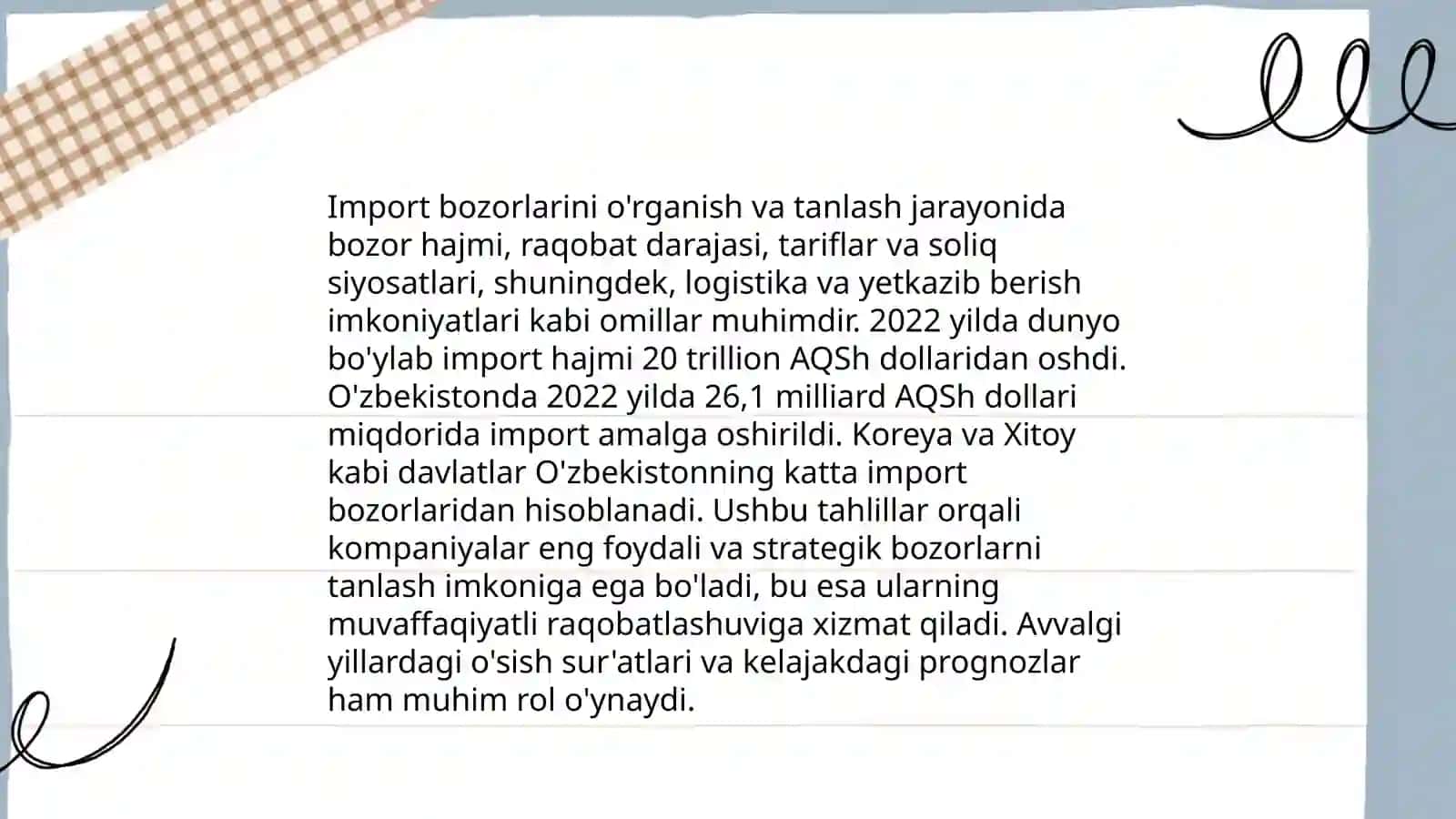 Kirish staregiyalari: Eksport-Import mavzusida 4