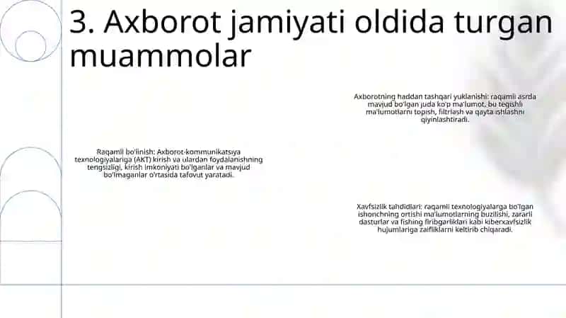 Axborotlashgan Jamiyat Va Uning Istiqbollari 4