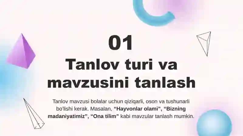 Ona tili fanidan ertaliklarni tashkil etish ssenariysini ishlab chiqish 4