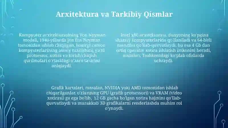 Shaxsiy kompyuterlarning axboriy-mantiqiy modeli 4