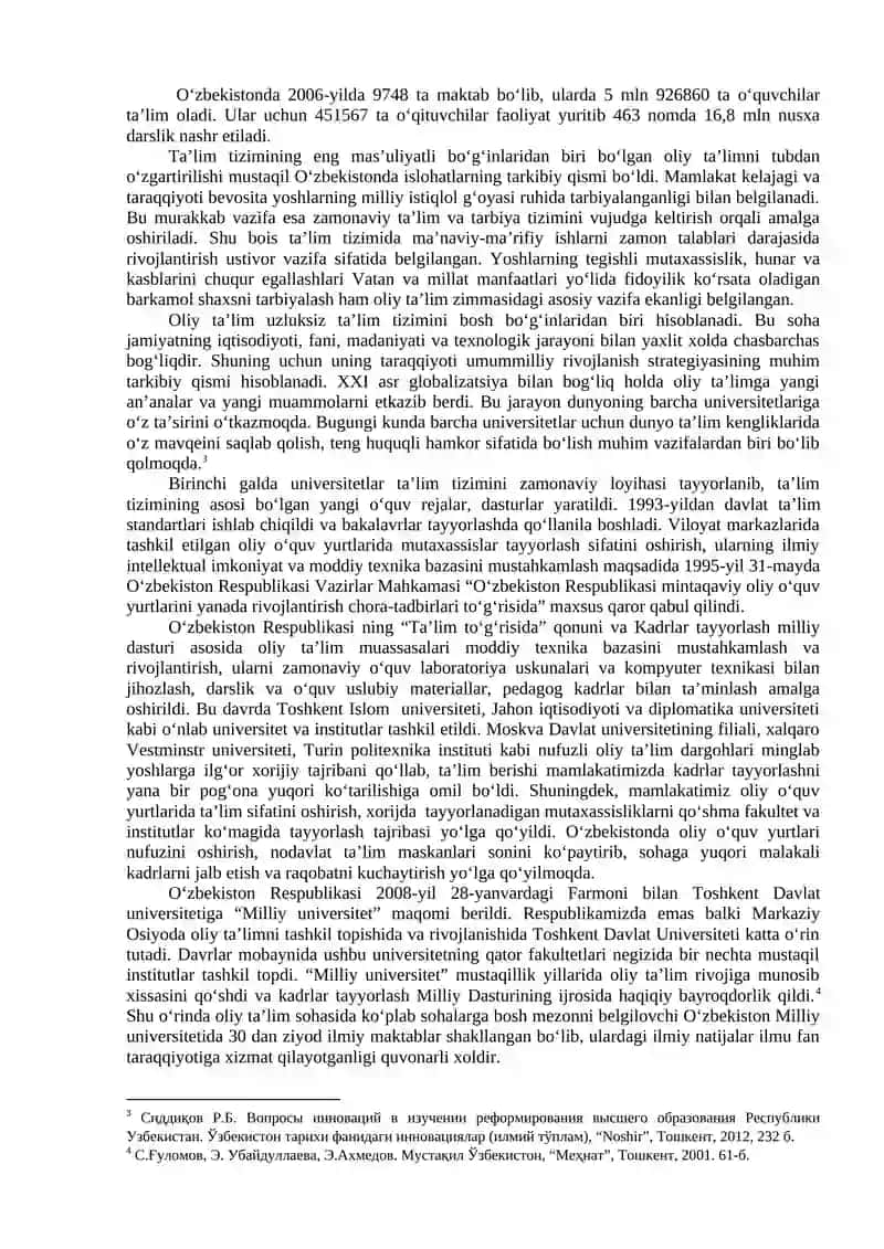O‘ZBEKISTON RESPUBLIKASIDA TA’LIM SOHASIDA AMALGA OSHIRILGAN ISLOHOTLAR 4